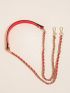 Chain Design Bag Strap Neon Red