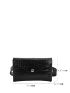 Crocodile Embossed Belt Bag Black Mini