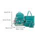 4pcs Bag Sets Backpack Tote Clutch Bag Coin Purse