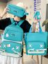 4pcs Bag Sets Backpack Tote Clutch Bag Coin Purse