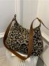 Leopard Pattern Hobo Bag Fashionable