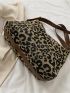 Leopard Pattern Hobo Bag Fashionable