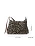 Leopard Pattern Hobo Bag Fashionable