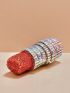 Rhinestone Decor Novelty Bag Lipstick Design For Party