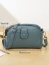 Mini Square Bag Zipper Solid Color Fashion Style