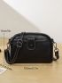 Mini Square Bag Zipper Solid Color Fashion Style