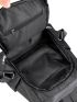 Metal Detail Classic Backpack Zipper Black Fashionable