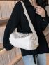 Minimalist Hobo Bag PU Black