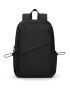 Minimalist Laptop Backpack Drawstring Design Black