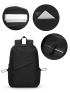 Minimalist Laptop Backpack Drawstring Design Black