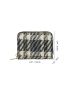 Plaid Graphic Card Holder Zipper Lightweight