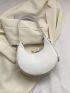 Minimalist Hobo Bag White Small