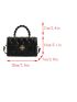 Mini Flap Square Bag Quilted Pattern Turn Lock