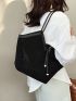 Studded Shoulder Tote Bag With Coin Purse