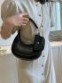 Minimalist Hobo Bag With Coin Purse Black