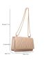 Mini Flap Square Bag Geometric Embossed Minimalist