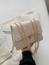 Mini Square Bag Quilted Chain Strap Flap