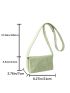 Small Flap Square Bag Quilted Pattern Minimalist