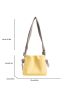 Minimalist Square Bag Ruched Detail Knot Decor