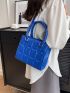 Small Square Bag Quilted Pattern Minimalist