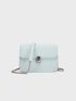 Mini Flap Square Bag Metal Lock Minimalist