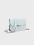 Mini Flap Square Bag Metal Lock Minimalist