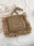 Minimalist Straw Bag Small For Beach Vacation Travel