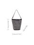 Studded Decor Bucket Bag Mini Black, Clear Bag