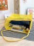 Minimalist Shopper Bag Mesh Yellow Small