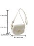 Minimalist Saddle Bag Small Flap White