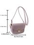 Minimalist Saddle Bag Small Flap Purple