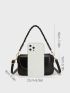 Minimalist Square Bag Small Flap Black