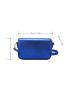 Minimalist Square Bag Mini Metallic Blue