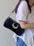 Moon Design Flap Baguette Bag Chain Fashion