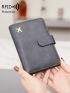 Airplane Graphic Passport Case RFID Blocking Gray