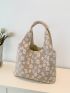 Floral Pattern Shopper Bag Preppy