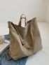 Oversized Shopper Bag Magnet Double Handle Casual