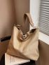 Oversized Shopper Bag Magnet Double Handle Casual