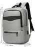 Two Tone Laptop Backpack With Charging Port Unisex For Business Camping Bag