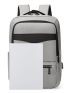 Two Tone Laptop Backpack With Charging Port Unisex For Business Camping Bag