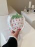 Mini Crochet Bag Strawberry Design Polyester Vacation