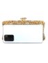 Mini Box Bag Rhinestone Decor Chain Glamorous For Party