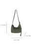 Canvas Hobo Bag Green Magnet Casual