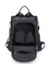 Studded Decor Classic Backpack Quilted Detail Black Fashionable