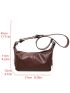 Small Hobo Bag Adjustable Strap Zipper PU