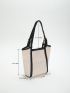 Mini Straw Bag Contrast Binding Vacation