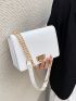 Mini Flap Square Bag Turn Lock Elegant