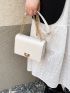 Mini Flap Square Bag Turn Lock Elegant