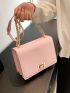 Mini Flap Square Bag Turn Lock Elegant