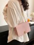 Mini Flap Square Bag Turn Lock Elegant